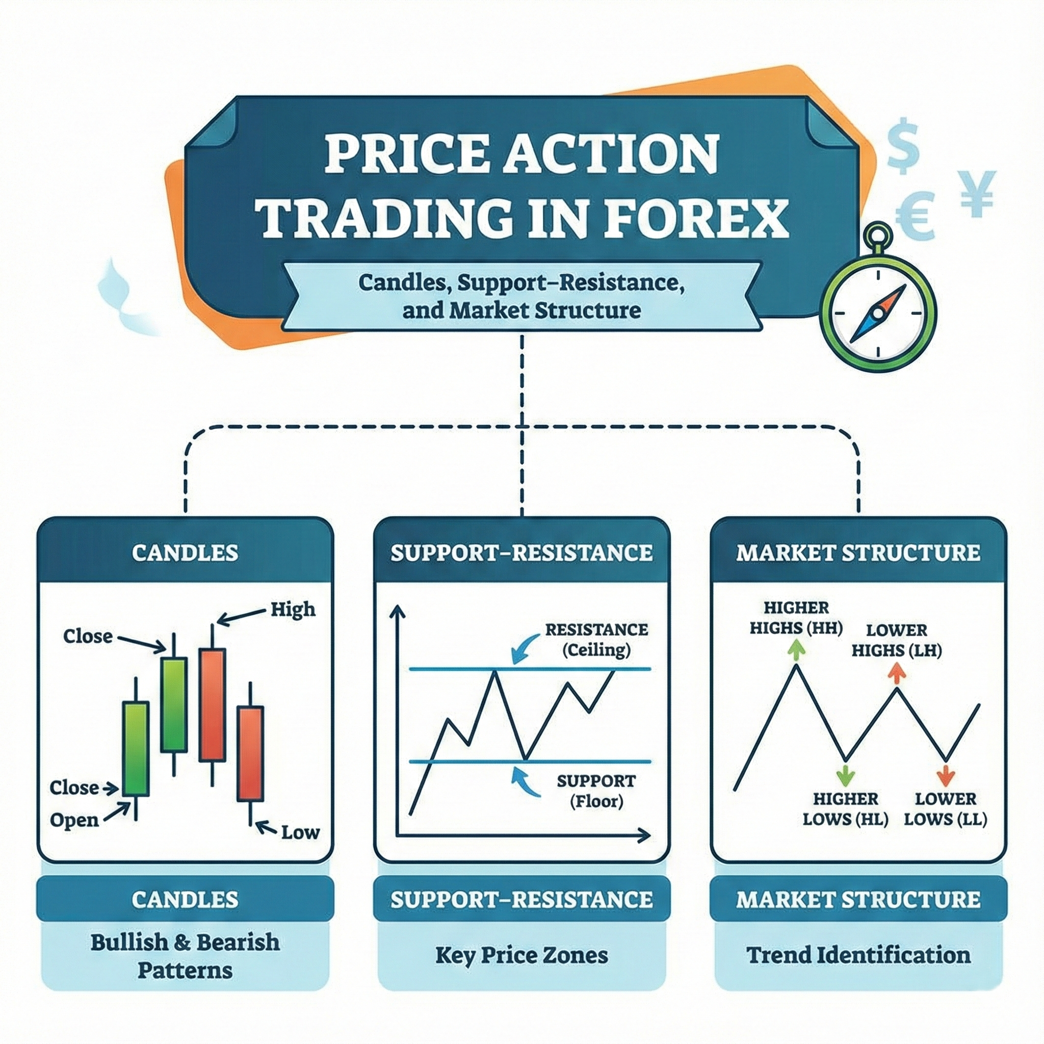 Price Action Trading in Forex: A Practical Guide to Candles, Levels, and Market Structure