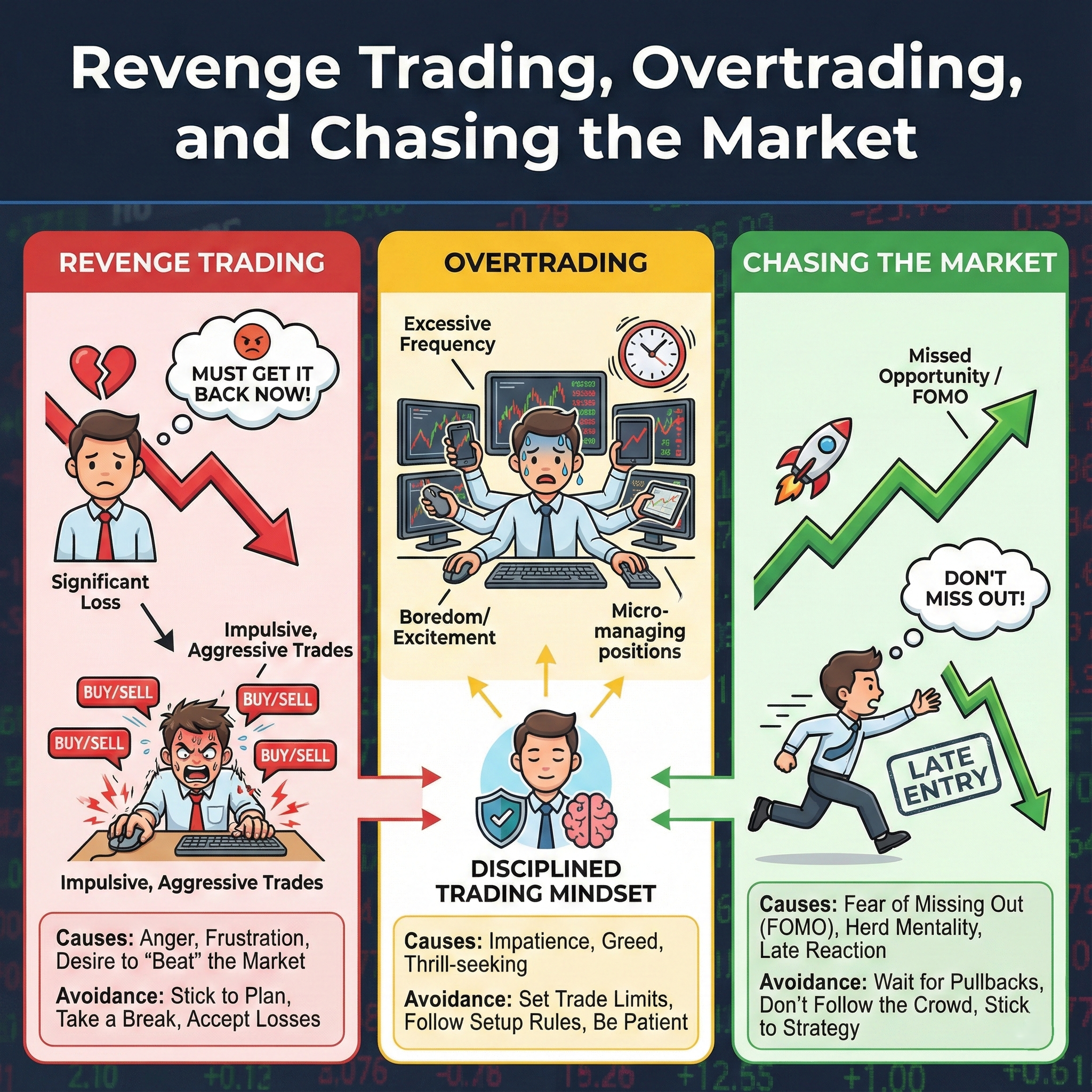 Revenge Trading, Overtrading, and Chasing the Market: Why They Happen and How to Avoid Them